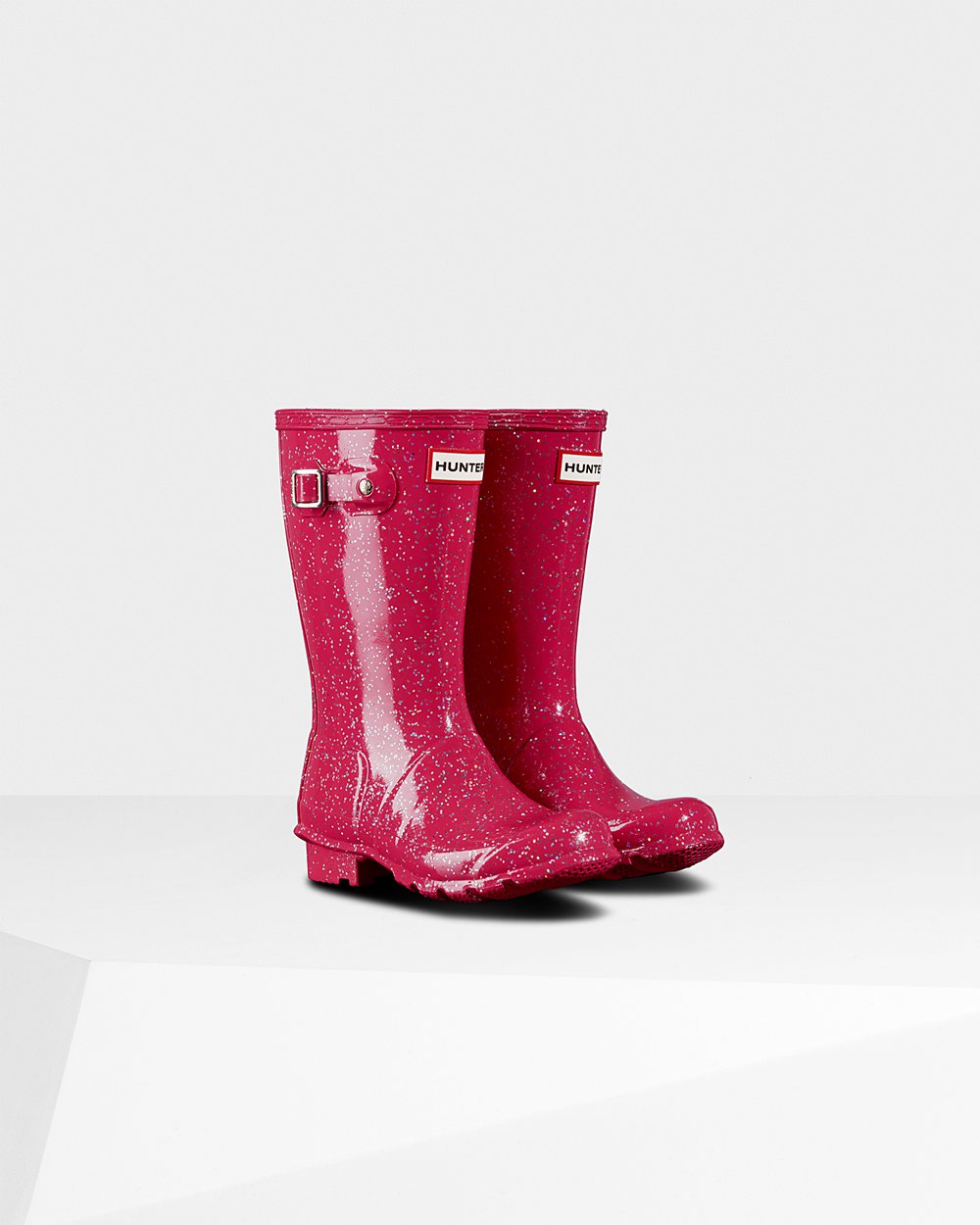 Bottes de Pluie Hunter Original Grands Giant Glitter Enfant Rose HPNZBEO-64